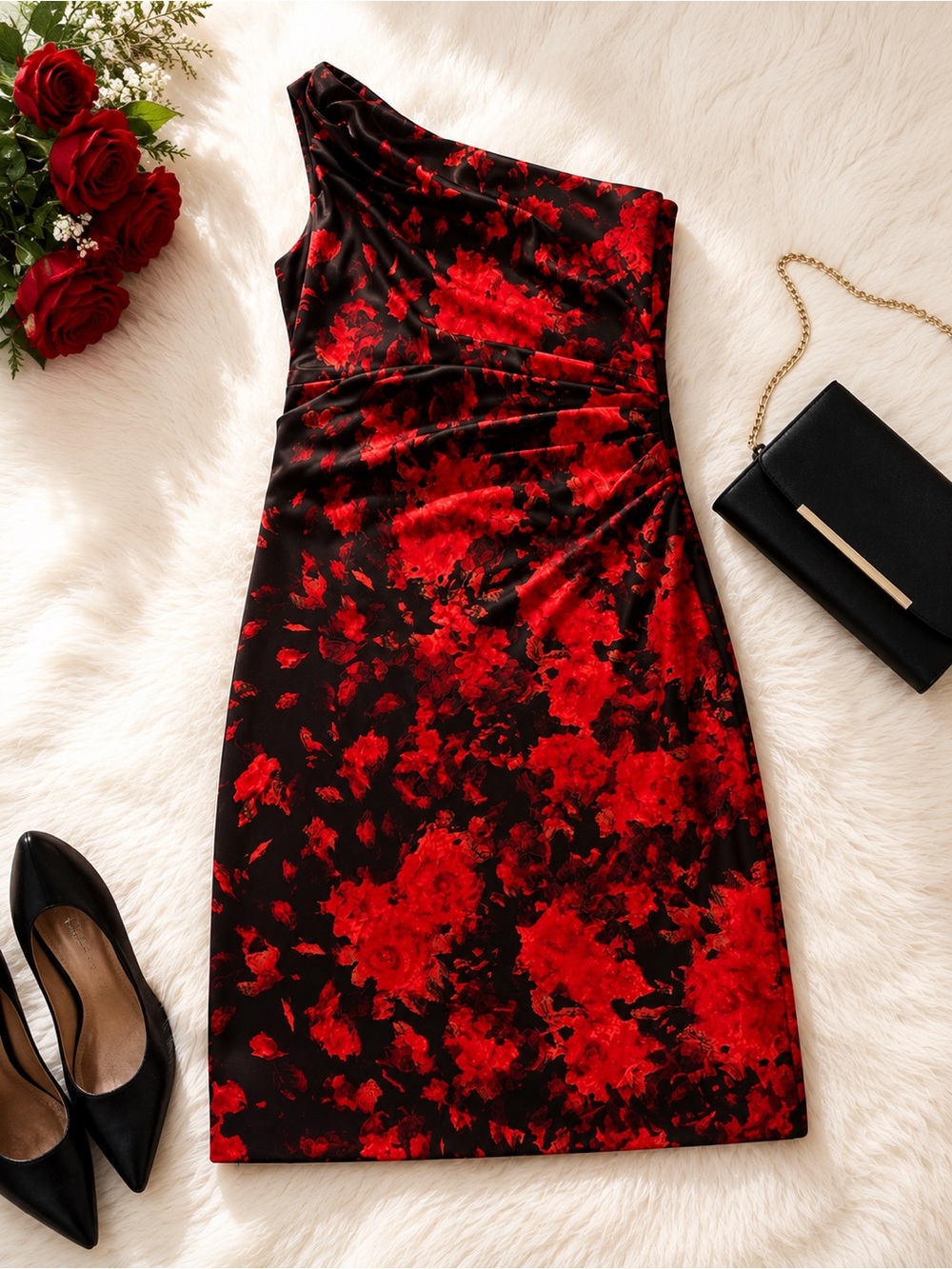 Cache red &black dress 😍😍